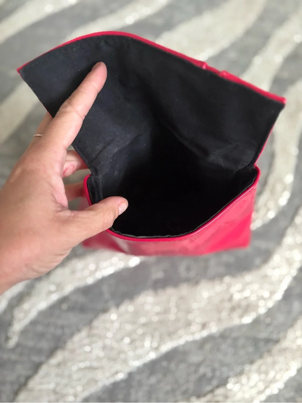 Yves Saint Laurent Pink Patent Cosmetic Pouch